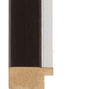 Wenge, Silver rebate lip Picture Moulding 30mm Wenge, Silver rebate lip Picture Moulding 30mm