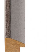 Distressed Lead, Silver outer edge Picture Moulding 25mm Distressed Lead, Silver outer edge Picture Moulding 25mm