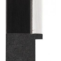 Black, Silver rebate lip Picture Moulding 40mm Black, Silver rebate lip Picture Moulding 40mm