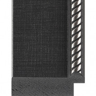 Black Mesh, Embossed Silver Rope Black Mesh, Embossed Silver Rope