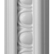 Egg and Dart White Dado 57mm by 2 metre