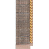 Silver mesh, embossed Gold rebate lip Picture Moulding 42mm 